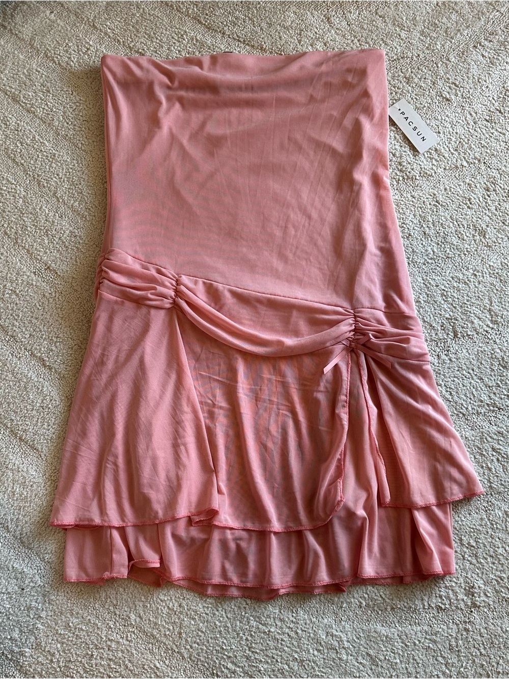 Pacsun Pink Strapless Mini Dress